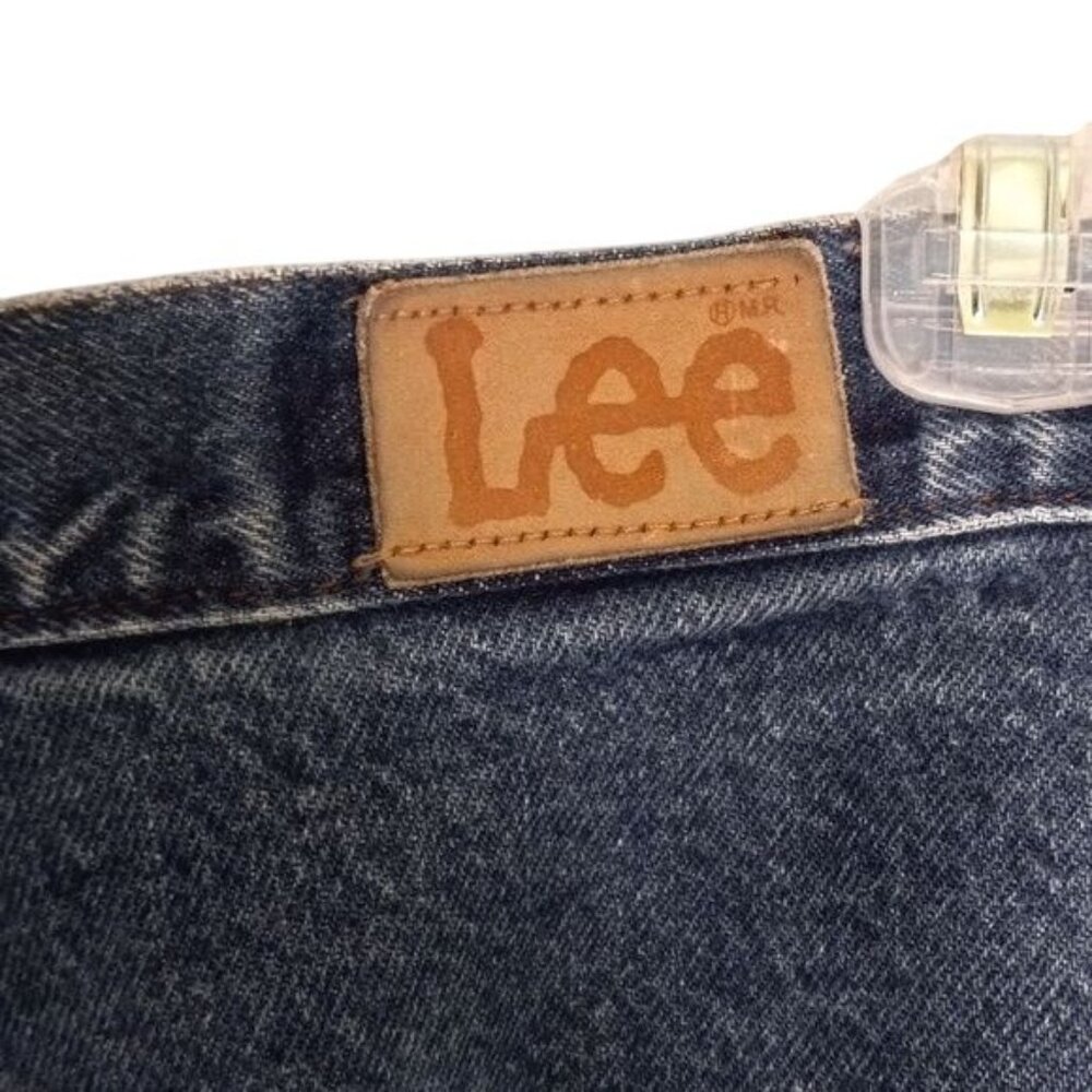 Lee Size 18 Med Jeans Womens High Waist Pleated Denim Blue Mom Vintage early 90s - Picture 6 of 9